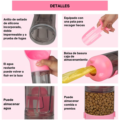 Botella portátil para mascotas